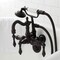 Kingston Brass CA1007T5 3-3/8" Tub Wall Mount Clawfoot Tub Faucet with Hand Shower, Oil Rubbed Bronze CA1007T5 - alternate 5